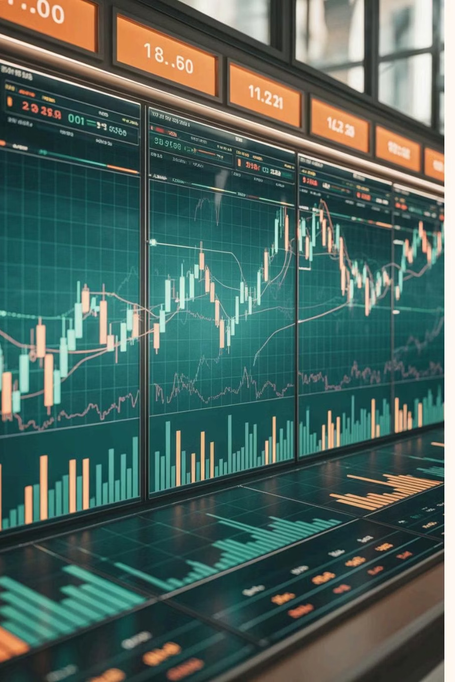 Graph indication Q3 market trends.